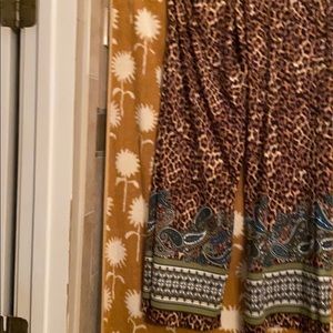 Leopard spot palazzo pants